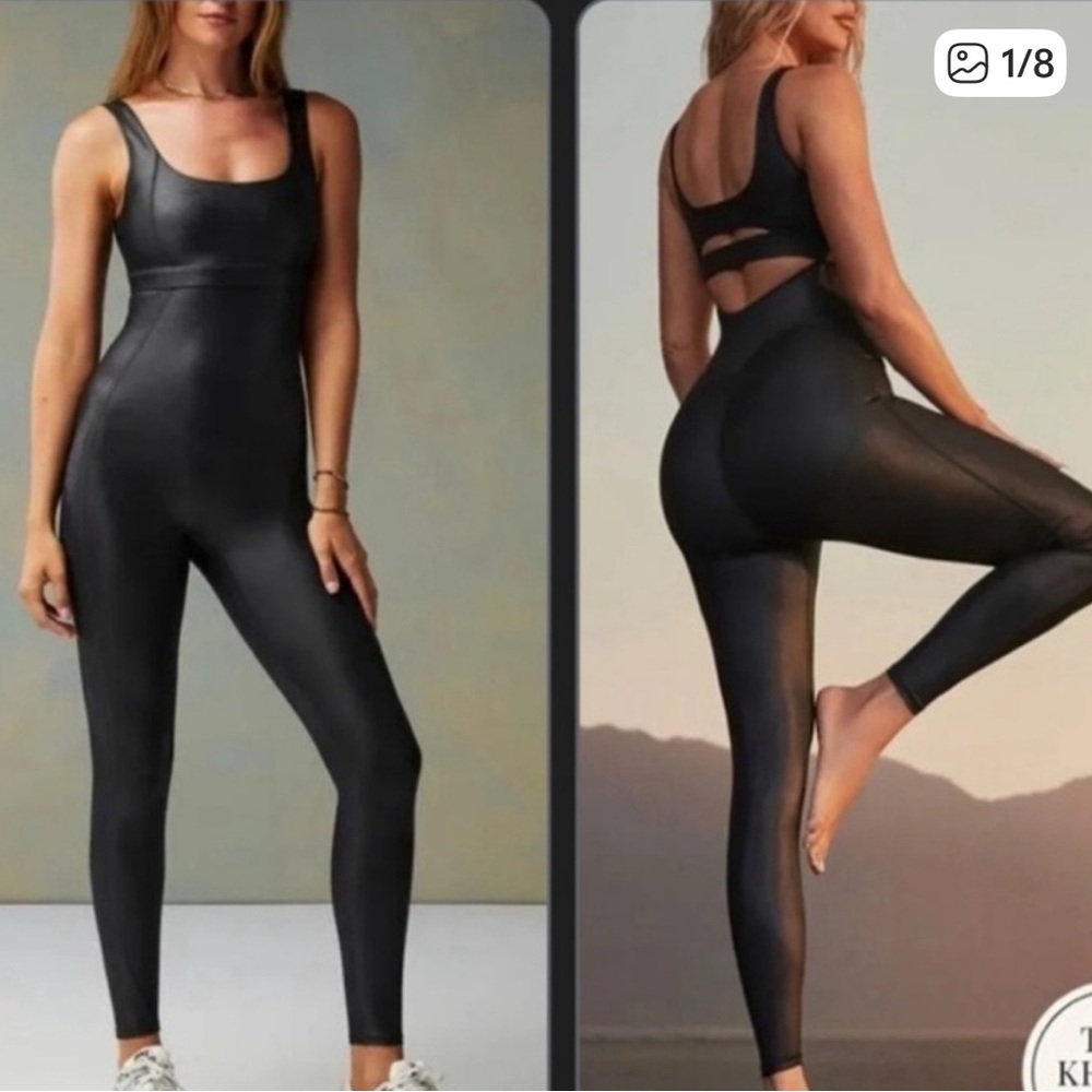Fabletics khloe shine onesie work it set